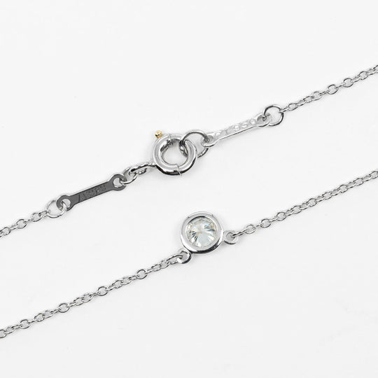 TIFFANY&Co. Necklace Pt950Platinum Silver Top width 0.2" By the yard Women Used Authentic