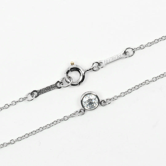 TIFFANY&Co. Necklace Pt950Platinum Silver Top width 0.2" By the yard Women Used Authentic