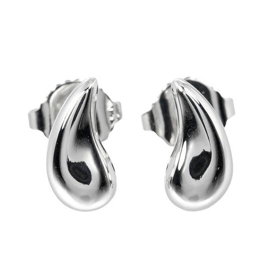 TIFFANY&Co. Pierce Pt950Platinum Silver teardrop Women Used Authentic