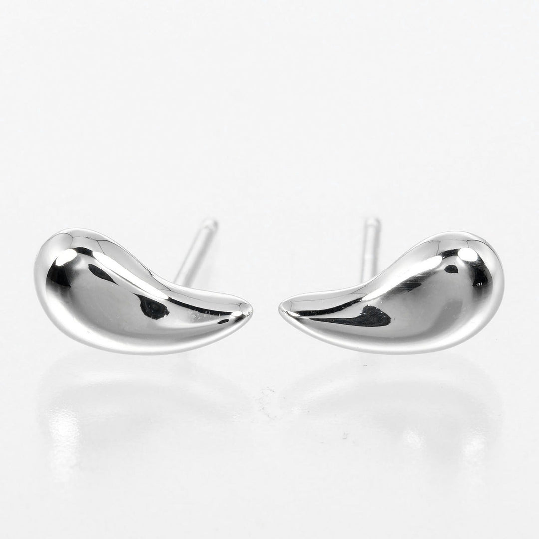 TIFFANY&Co. Pierce Pt950Platinum Silver teardrop Women Used Authentic