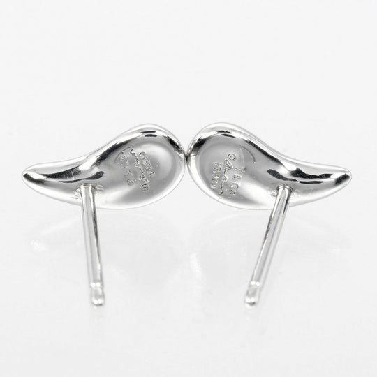TIFFANY&Co. Pierce Pt950Platinum Silver teardrop Women Used Authentic
