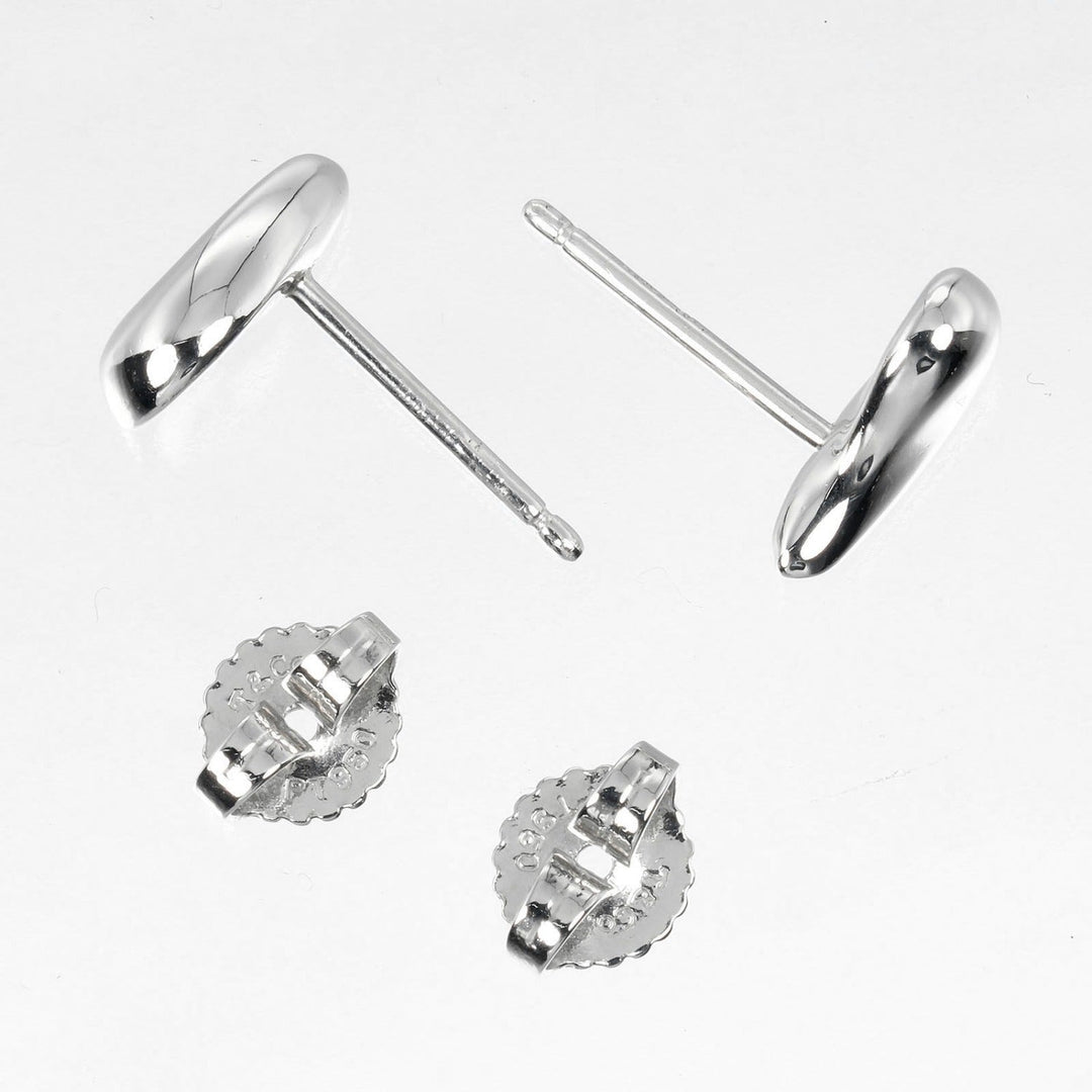 TIFFANY&Co. Pierce Pt950Platinum Silver teardrop Women Used Authentic