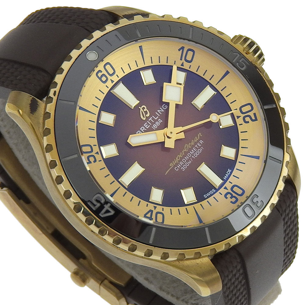 BREITLING Watches N17376201Q1S1 Rubber, Bronze gold cal.SW200-1 Super Ocean Automatic 44 mens Used Authentic