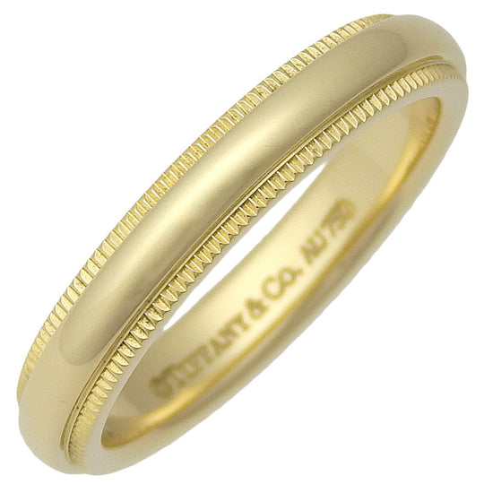 TIFFANY&Co. Ring K18 yellow gold gold Milgrain Women Used Authentic