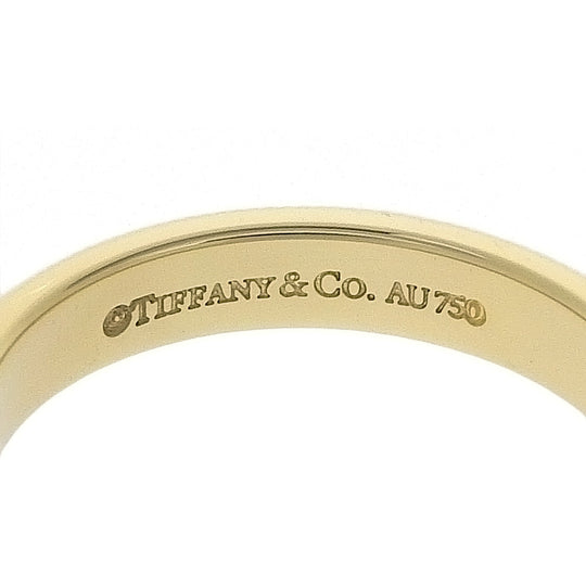 TIFFANY&Co. Ring K18 yellow gold gold Milgrain Women Used Authentic