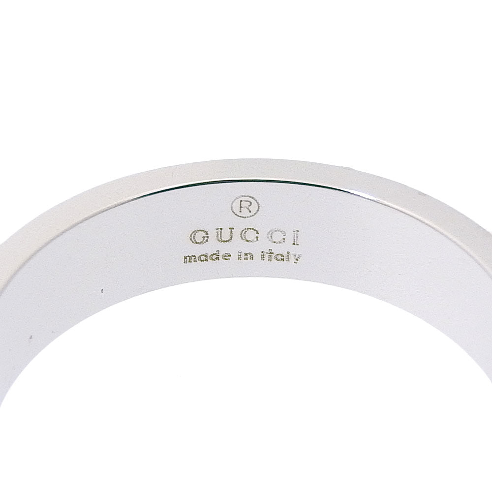 GUCCI Ring K18 white gold Silver icon Women Used Authentic