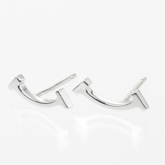 TIFFANY&Co. Pierce Silver925 Silver T Smile Women Used Authentic