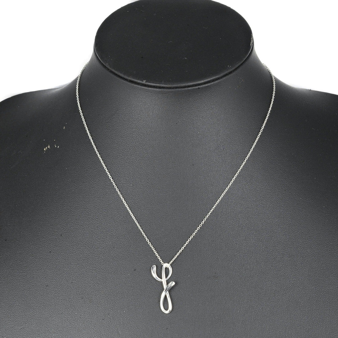 TIFFANY&Co. Necklace Silver925 Silver initial y Letter y Women Used Authentic