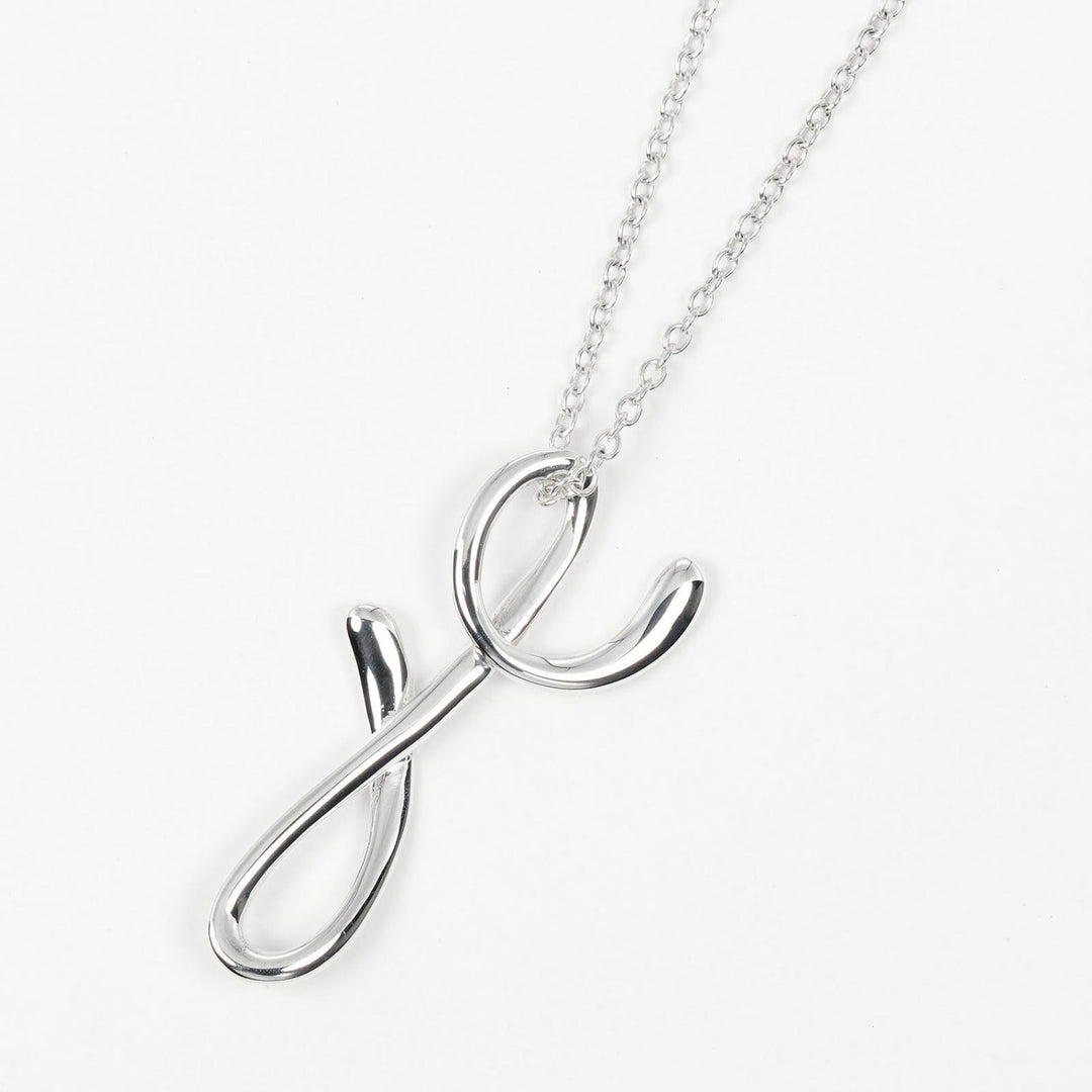 TIFFANY&Co. Necklace Silver925 Silver initial y Letter y Women Used Authentic