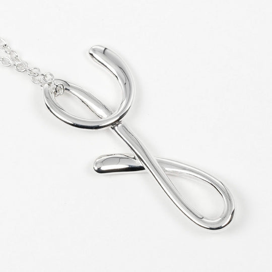 TIFFANY&Co. Necklace Silver925 Silver initial y Letter y Women Used Authentic