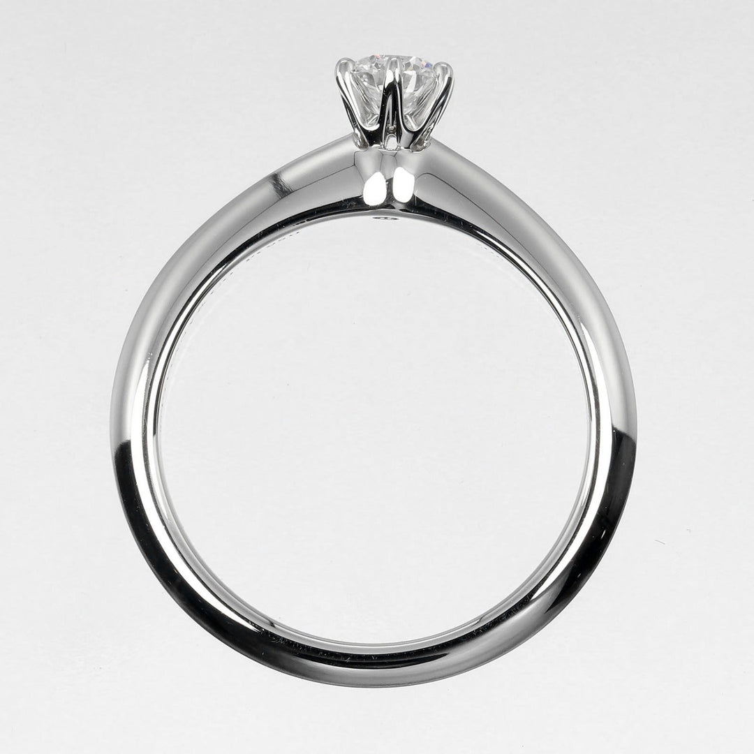 TIFFANY&Co. Ring 0.21ct VS1/I/3EX Pt950Platinum, Diamond Clear Silver Solitaire Women Used Authentic