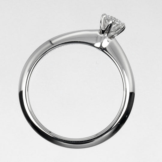 TIFFANY&Co. Ring 0.21ct VS1/I/3EX Pt950Platinum, Diamond Clear Silver Solitaire Women Used Authentic