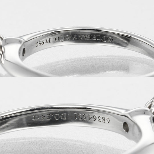 TIFFANY&Co. Ring 0.24ct VS1/F/3EX Pt950Platinum, Diamond Clear Silver Solitaire Women Used Authentic
