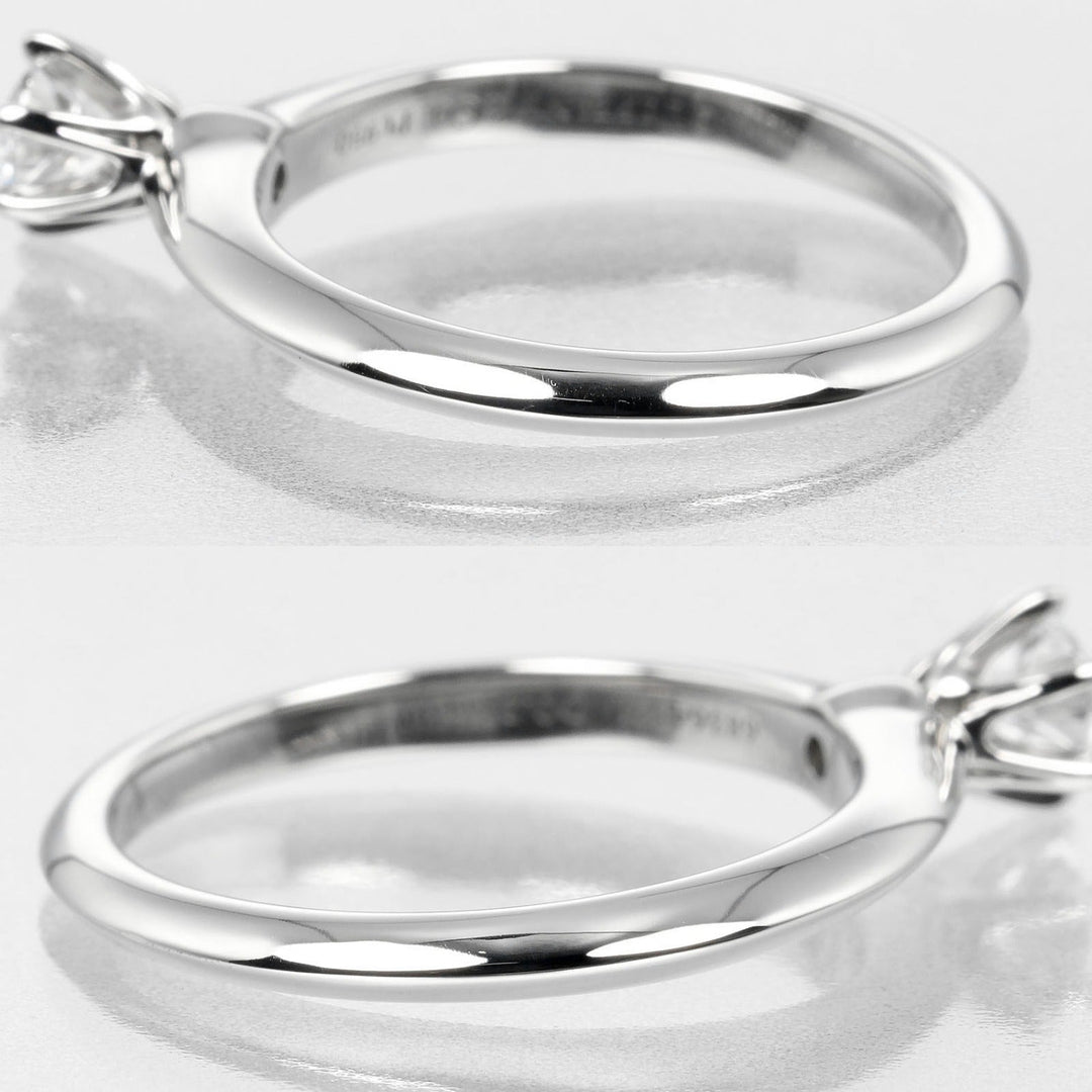TIFFANY&Co. Ring 0.24ct VS1/F/3EX Pt950Platinum, Diamond Clear Silver Solitaire Women Used Authentic