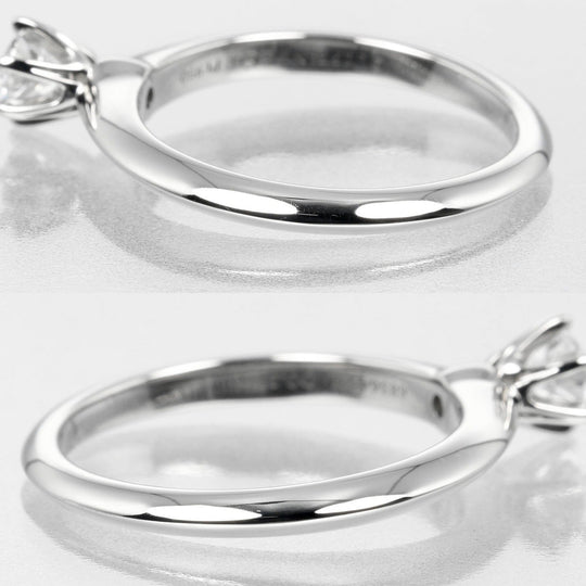 TIFFANY&Co. Ring 0.24ct VS1/F/3EX Pt950Platinum, Diamond Clear Silver Solitaire Women Used Authentic