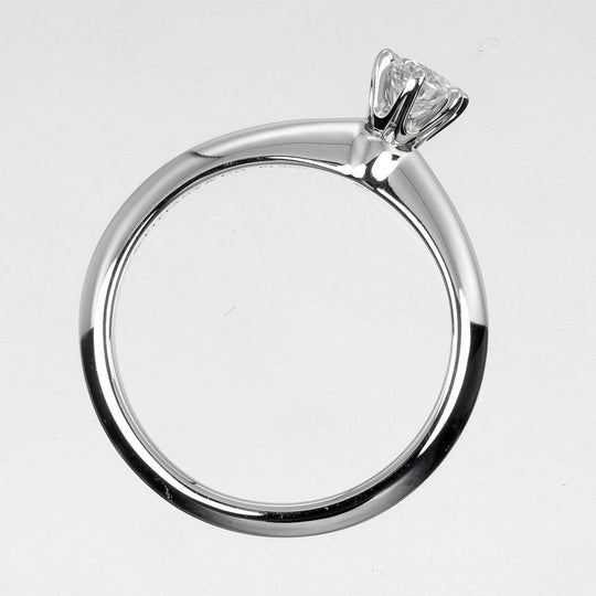 TIFFANY&Co. Ring 0.24ct VS1/F/3EX Pt950Platinum, Diamond Clear Silver Solitaire Women Used Authentic