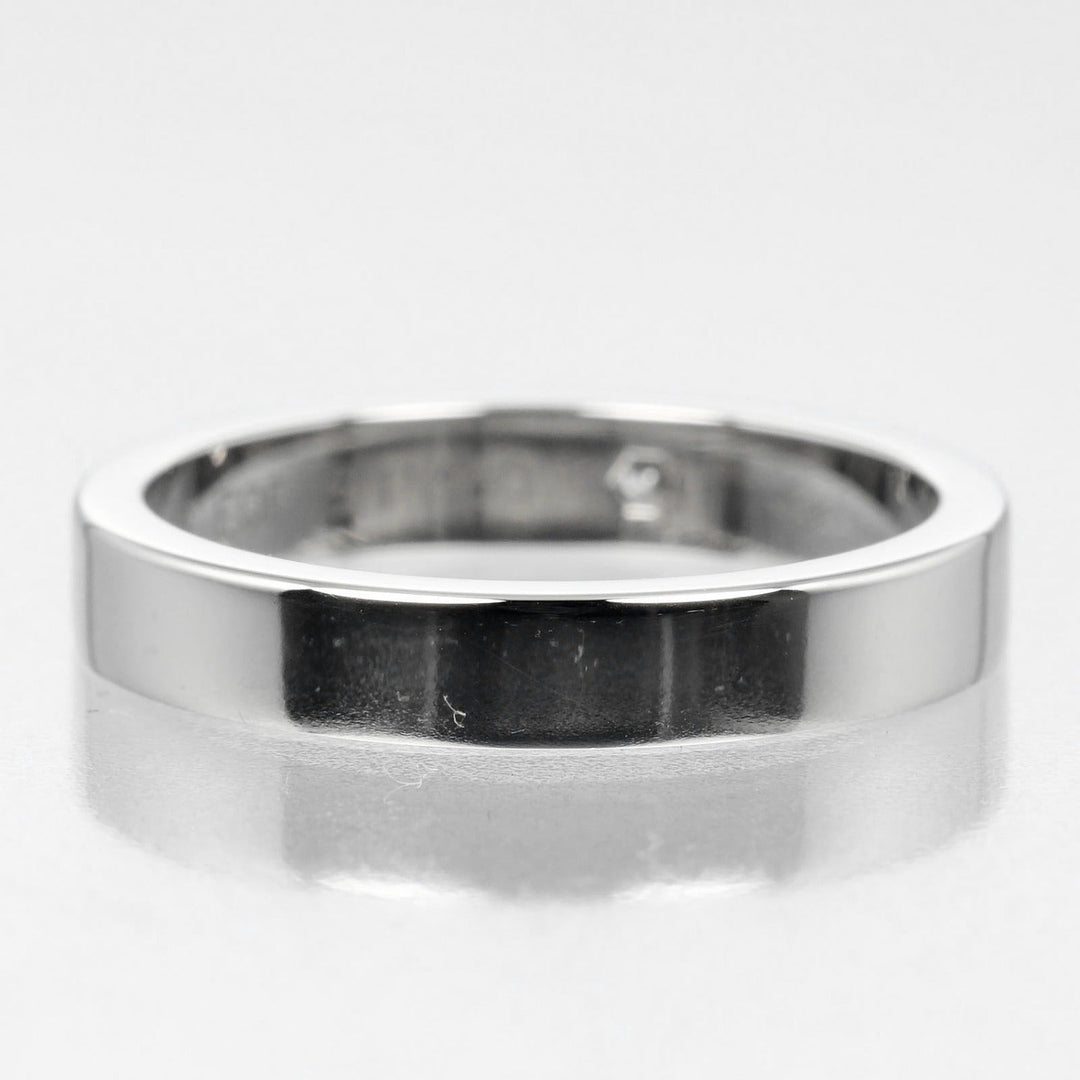 CARTIER Ring Pt950Platinum, Diamond Silver C Toe Cartier Engraved Women 48 Used Authentic