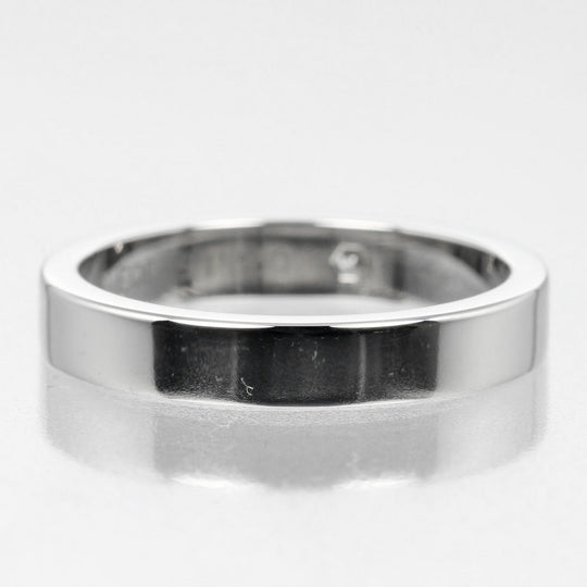 CARTIER Ring Pt950Platinum, Diamond Silver C Toe Cartier Engraved Women 48 Used Authentic
