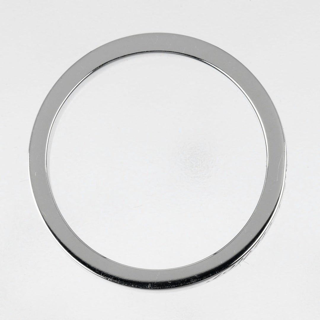 CARTIER Ring Pt950Platinum, Diamond Silver C Toe Cartier Engraved Women 48 Used Authentic