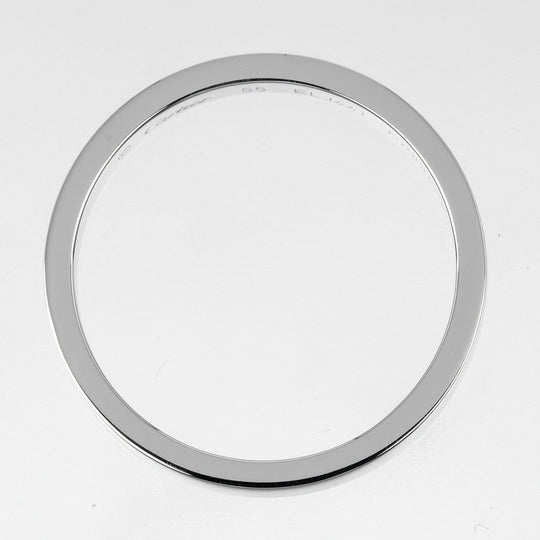 CARTIER Ring Pt950Platinum Silver C Toe Cartier Engraved Women 55 Used Authentic