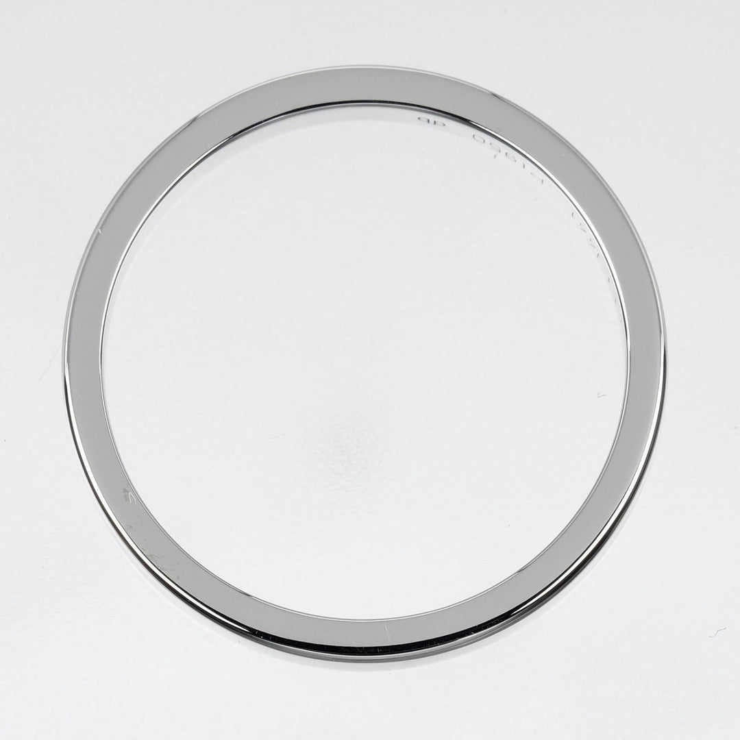 CARTIER Ring Pt950Platinum Silver C Toe Cartier Engraved Women 55 Used Authentic