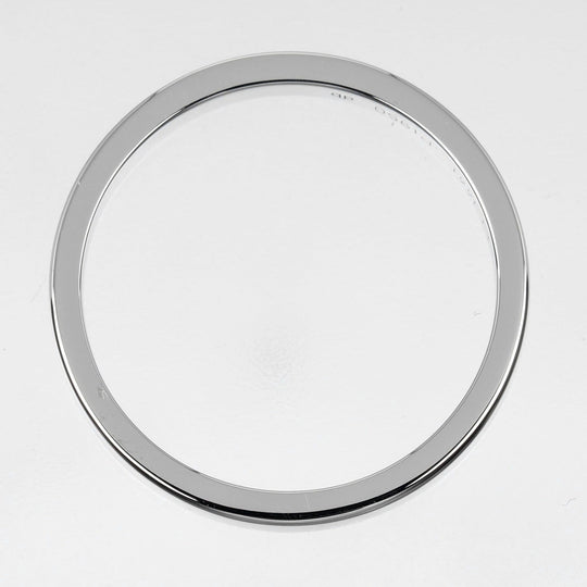 CARTIER Ring Pt950Platinum Silver C Toe Cartier Engraved Women 55 Used Authentic