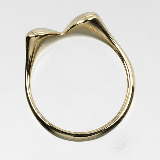 TIFFANY&Co. Ring K18 yellow gold gold ribbon Women Used Authentic