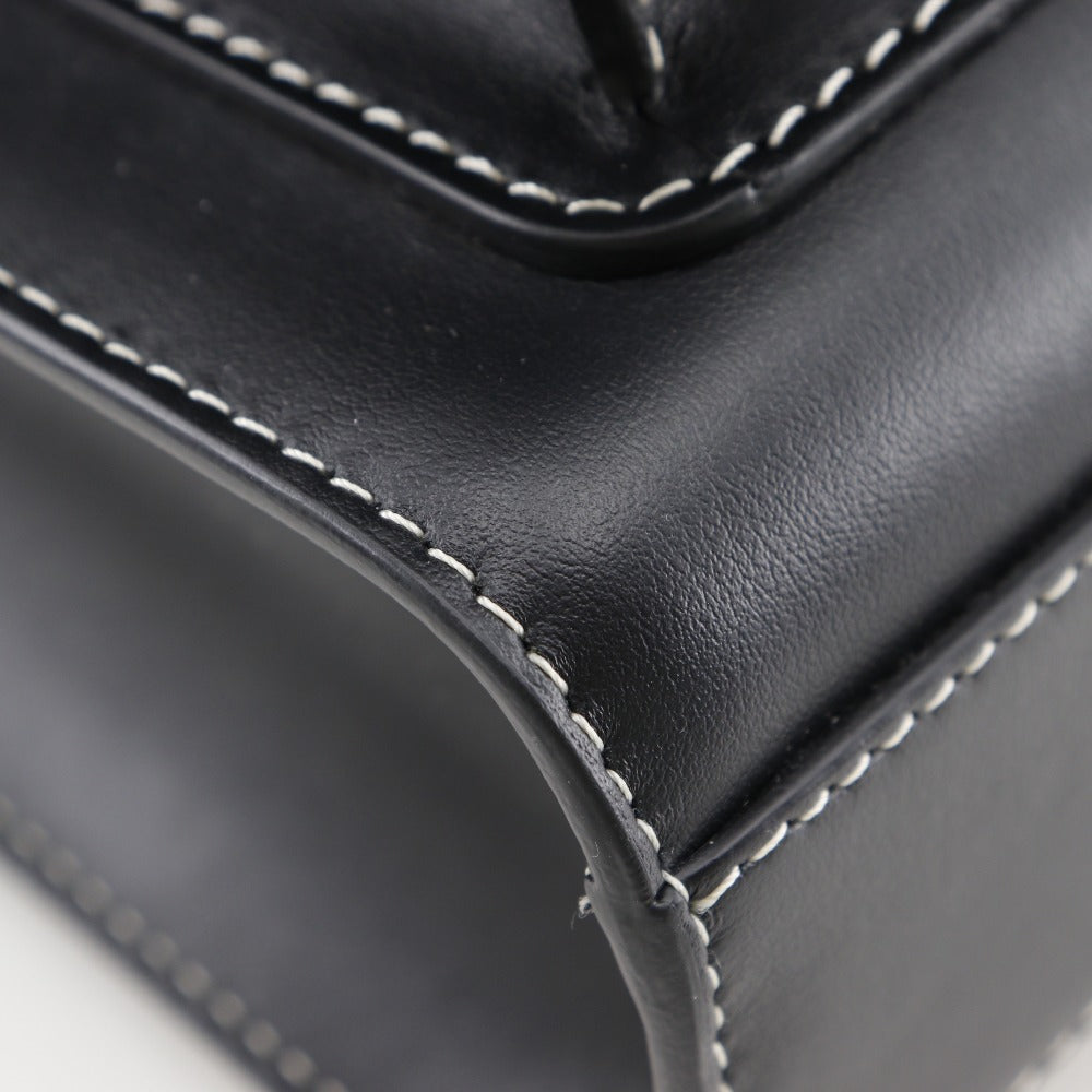 BURBERRY Handbag 8040892 leather black 2WAY handbag  Women Used Authentic
