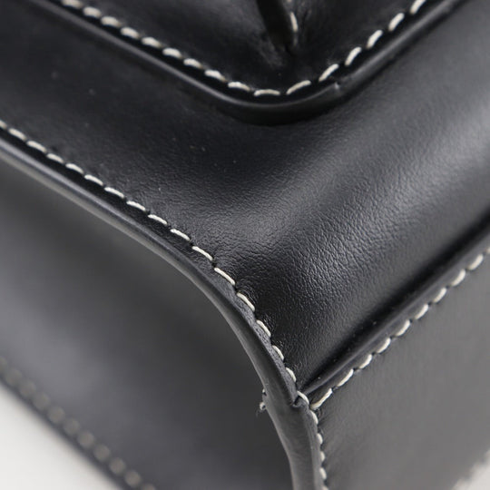 BURBERRY Handbag 8040892 leather black 2WAY handbag  Women Used Authentic