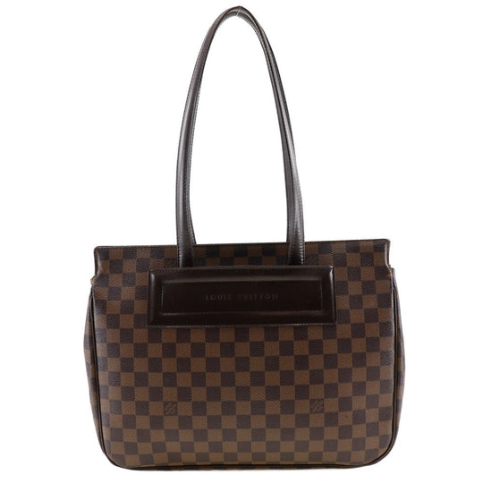 LOUIS VUITTON Tote Bag N51123 Damier canvas Brown Parioli PM Women Used Authentic