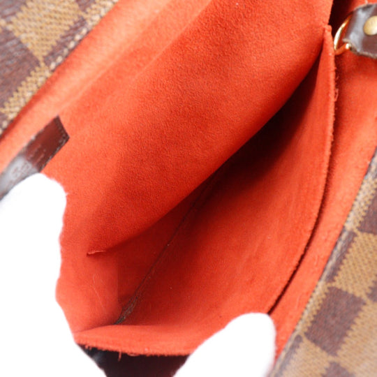 LOUIS VUITTON Tote Bag N51123 Damier canvas Brown Parioli PM Women Used Authentic