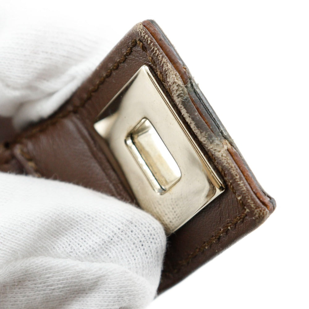 GUCCI Shoulder Bag 001.4204 GG canvas, leather Brown one belt Women Used Authentic