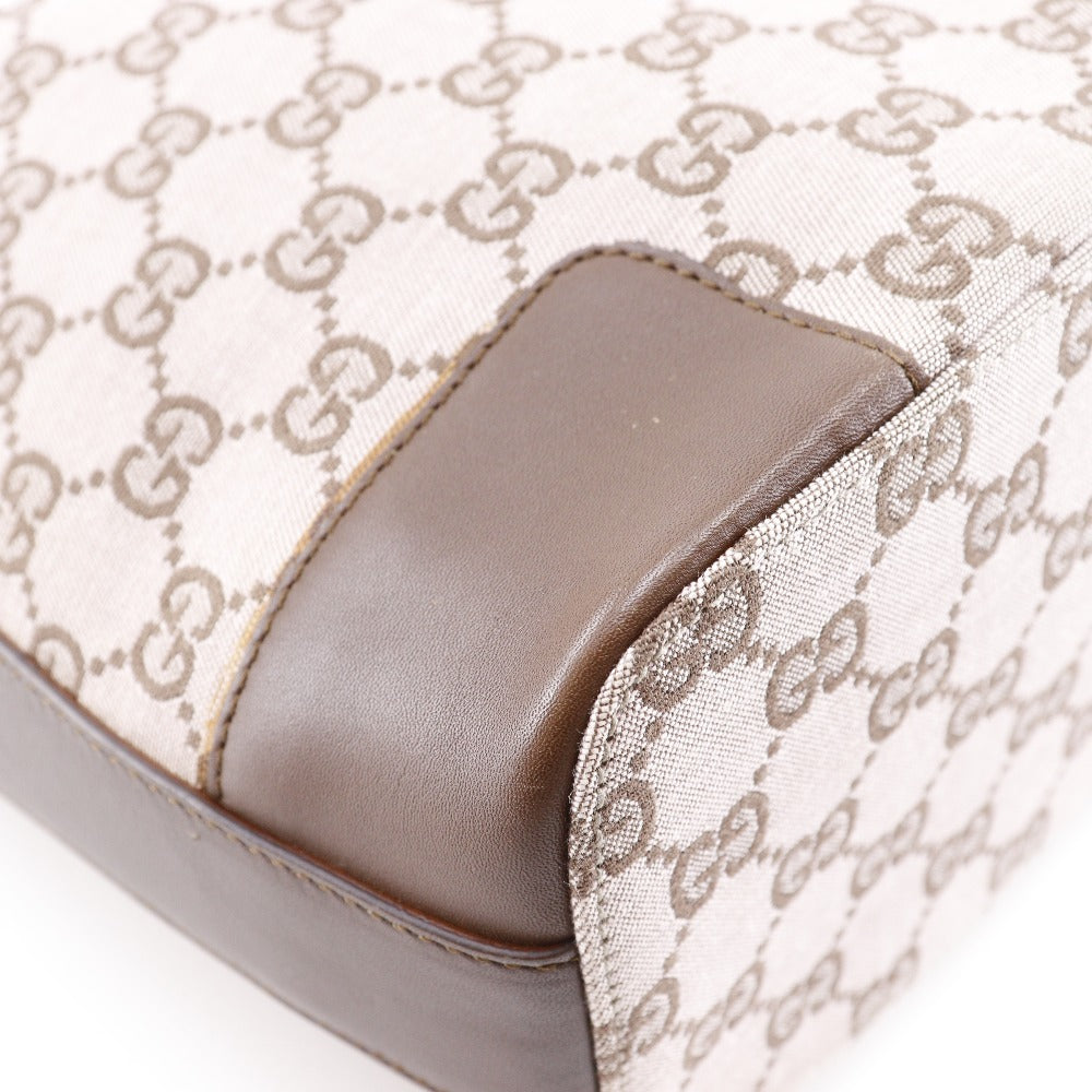 GUCCI Shoulder Bag 001.4204 GG canvas, leather Brown one belt Women Used Authentic