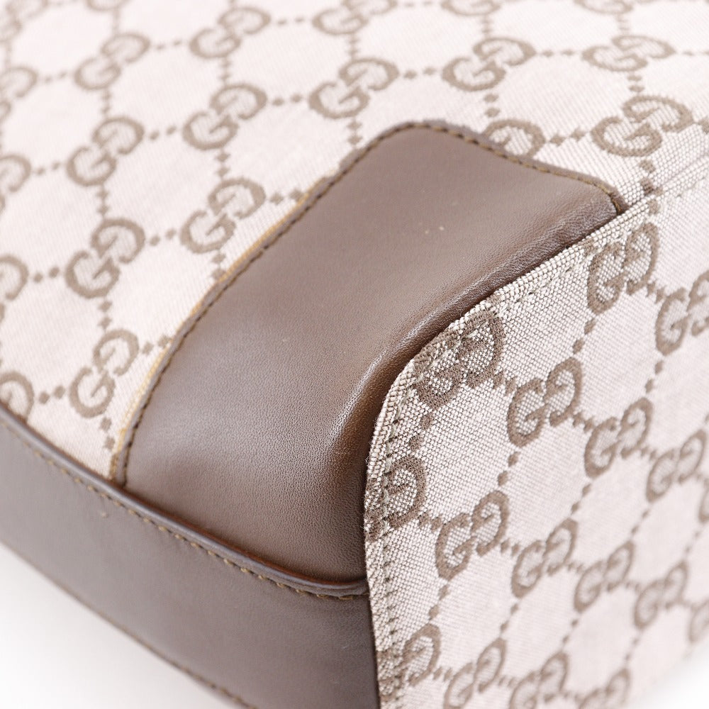 GUCCI Shoulder Bag 001.4204 GG canvas, leather Brown one belt Women Used Authentic