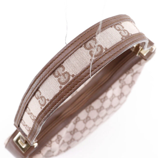 GUCCI Shoulder Bag 001.4204 GG canvas, leather Brown one belt Women Used Authentic