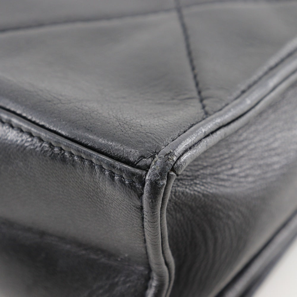 CHANEL Shoulder Bag lambskin black Matrasse Diamond stitch ChainShoulder Women Used Authentic