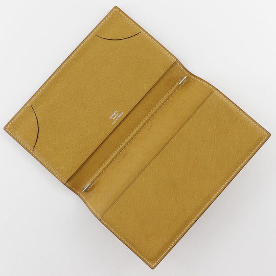 HERMES Notebook cover Shave yellow Agenda Vision Women(Unisex) Used Authentic