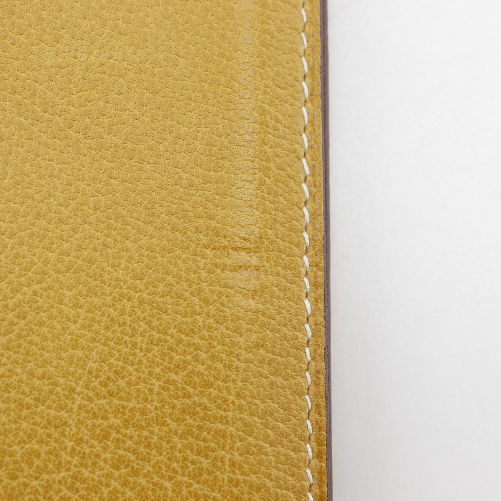 HERMES Notebook cover Shave yellow Agenda Vision Women(Unisex) Used Authentic