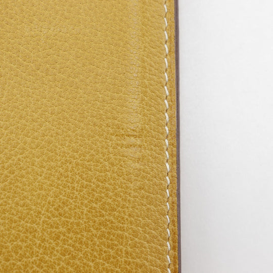 HERMES Notebook cover Shave yellow Agenda Vision Women(Unisex) Used Authentic