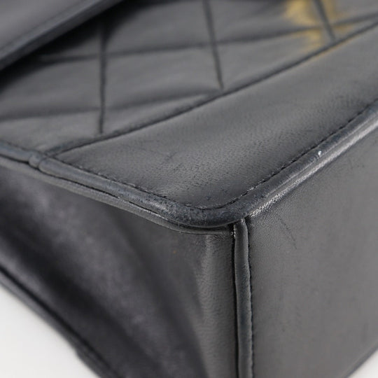 CHANEL Shoulder Bag lambskin black vintage 2.55 Matrasse ChainShoulder Women Used Authentic