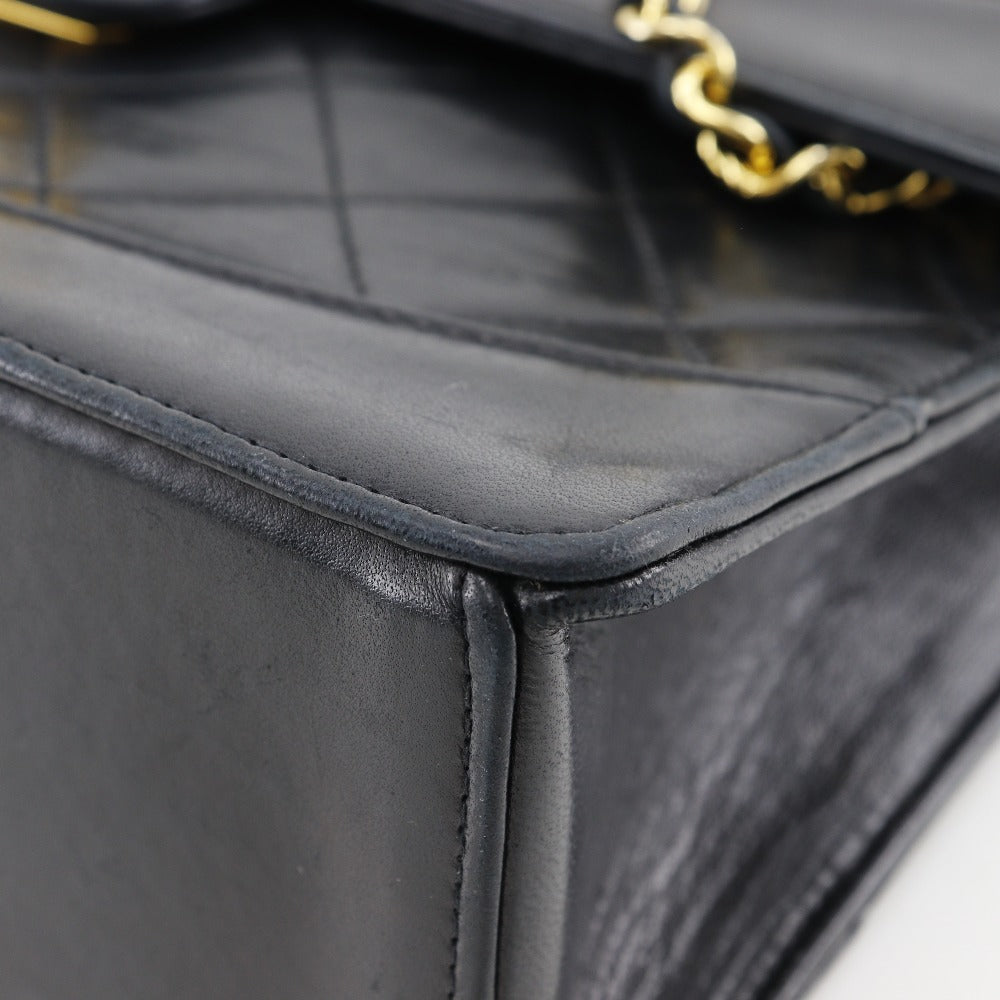CHANEL Shoulder Bag lambskin black vintage 2.55 Matrasse ChainShoulder Women Used Authentic