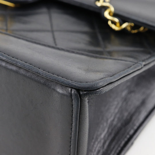 CHANEL Shoulder Bag lambskin black vintage 2.55 Matrasse ChainShoulder Women Used Authentic