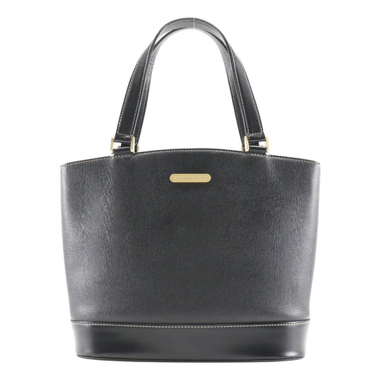 BURBERRY Handbag Calfskin black Tote Bag shadow horse With logo Women Used Authentic