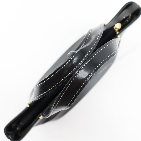 BURBERRY Handbag Calfskin black Tote Bag shadow horse With logo Women Used Authentic