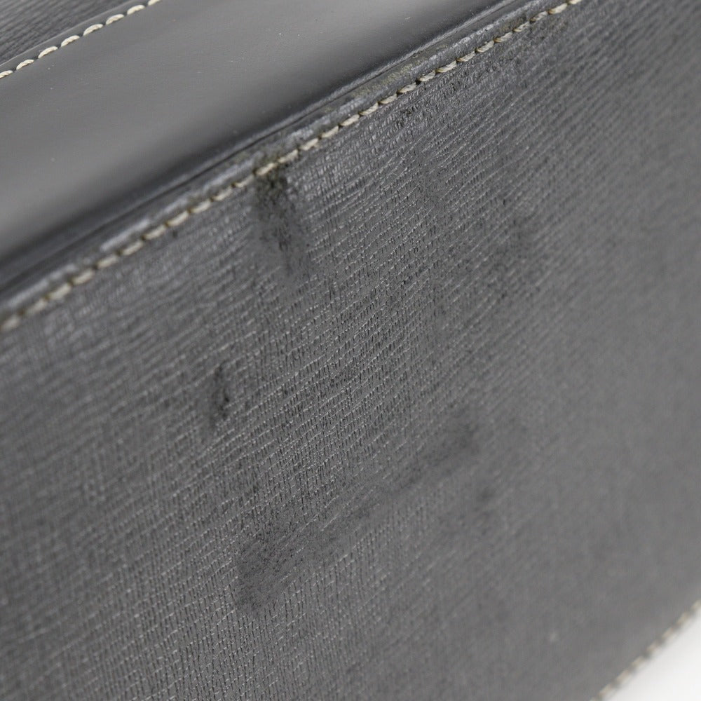 BURBERRY Handbag Calfskin black Tote Bag shadow horse With logo Women Used Authentic