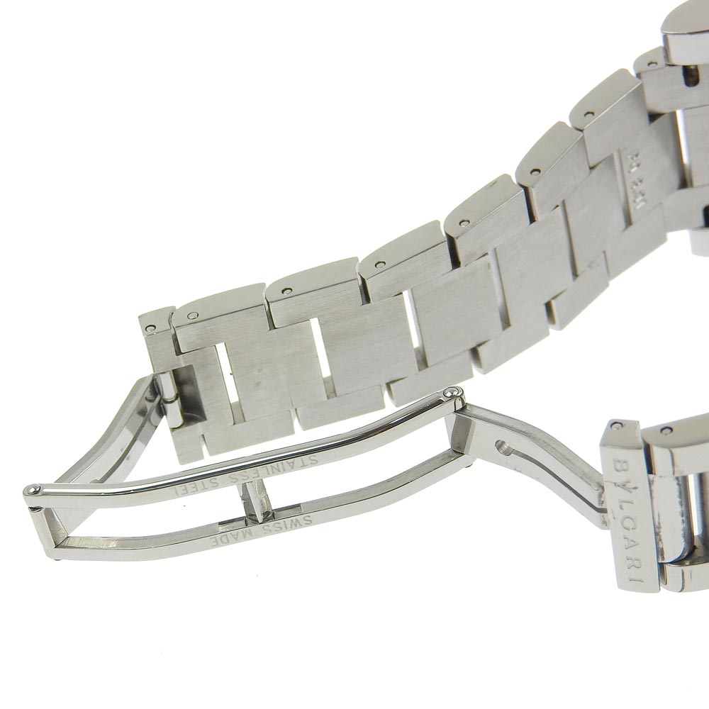 BVLGARI Watches Quartz RTC49S Stainless Steel white Rettangoro White dial mens Used Authentic