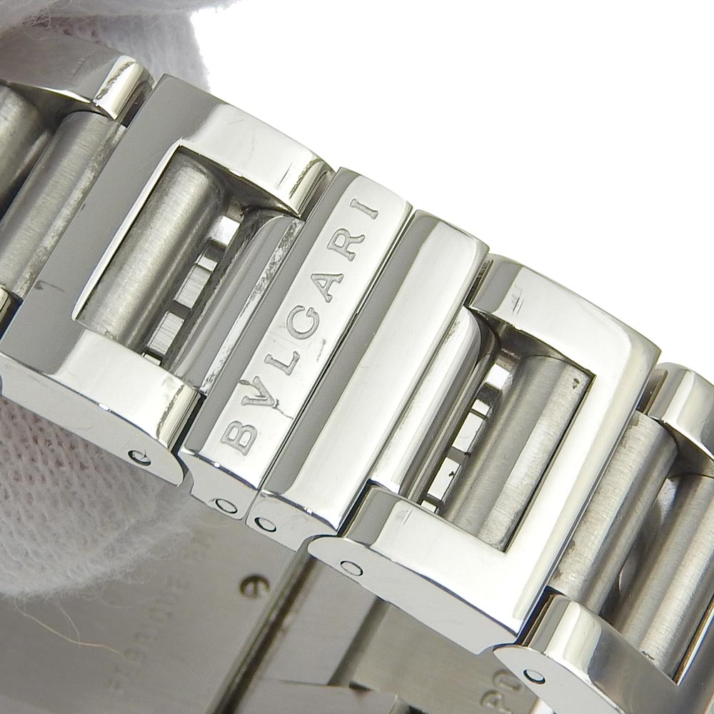 BVLGARI Watches Quartz RTC49S Stainless Steel white Rettangoro White dial mens Used Authentic