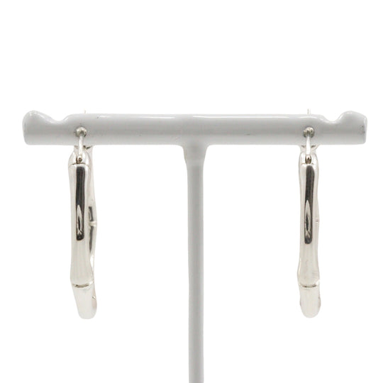 GUCCI Pierce Silver925 Silver Bamboo Women Used Authentic