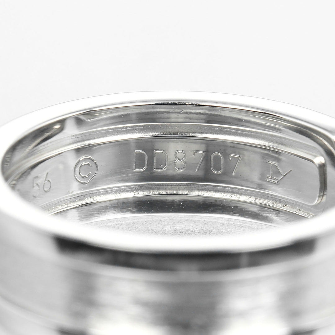 CARTIER Ring K18 white gold Silver 2C mens 56 Used Authentic