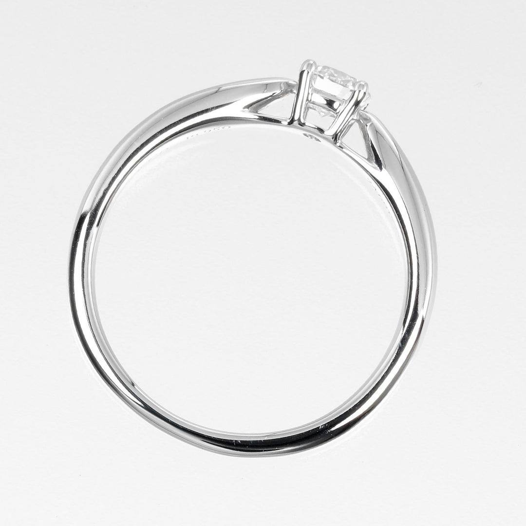 TIFFANY&Co. Ring D0.20ct VS1/E/3EX Pt950Platinum, Diamond Silver Harmony Solitaire Women Used Authentic